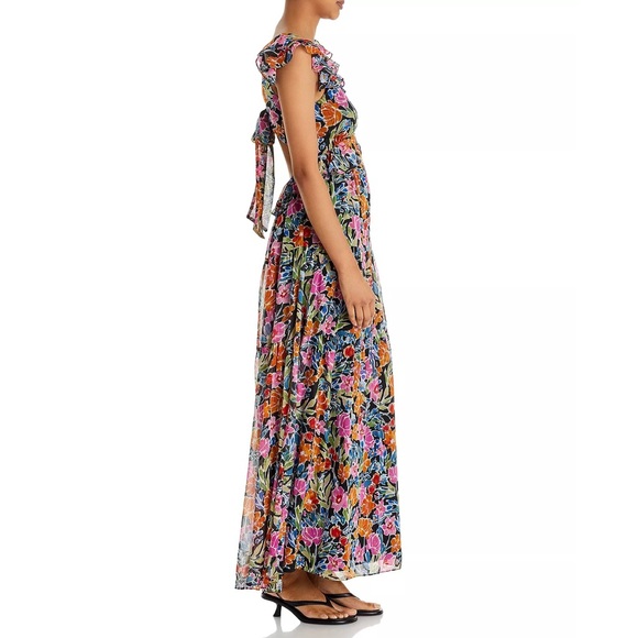 AQUA Floral Maxi Dress - Picture 6 of 6